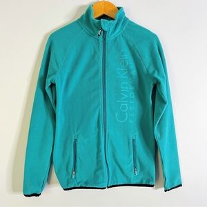 Calvin Klein Zip Up Fleece Jacket Sweater Size XS